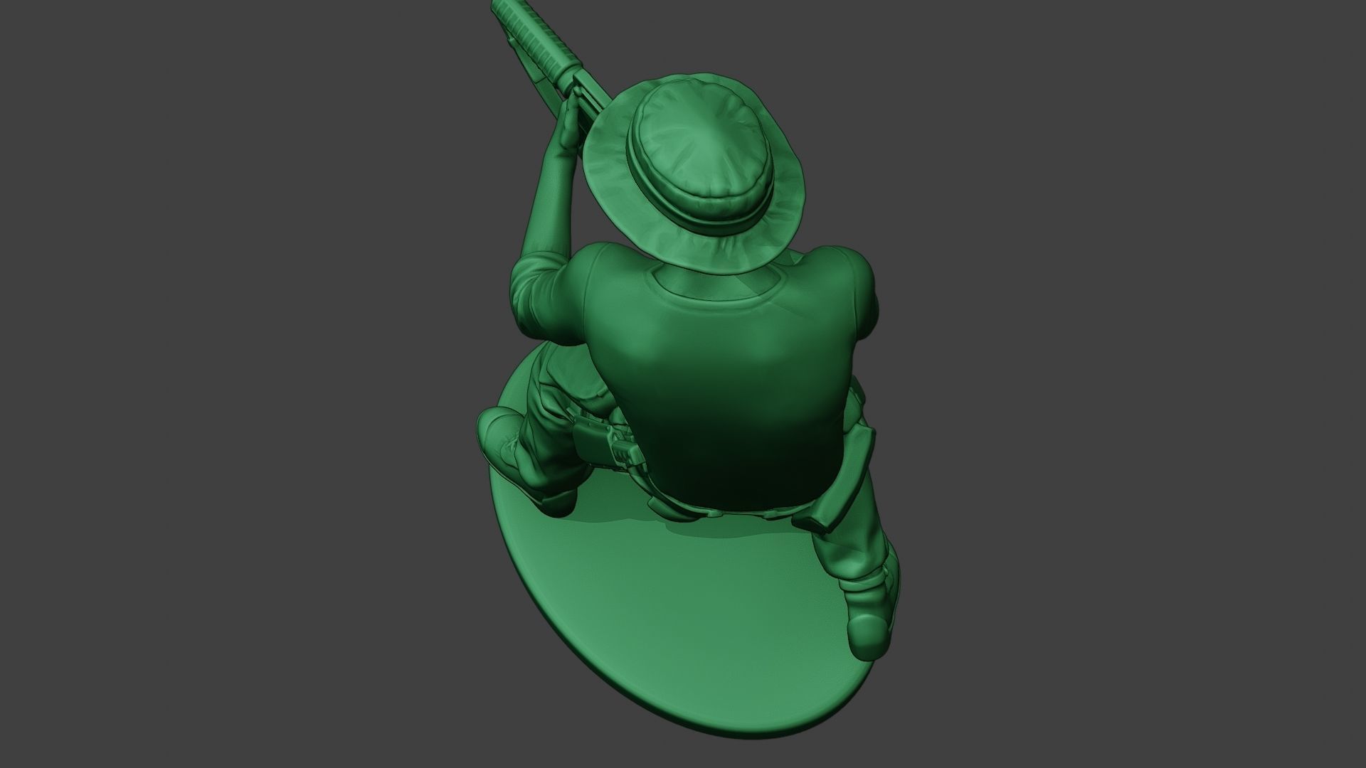 Modern Jungle Soldier Shoot Stand4 MJS1 3D print model_16