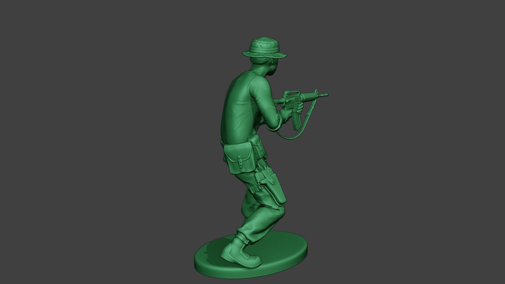 Modern Jungle Soldier Shoot Stand4 MJS1 3D print model_7