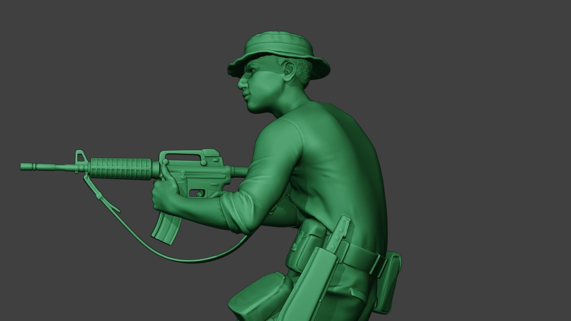 Modern Jungle Soldier Shoot Stand4 MJS1 3D print model_17