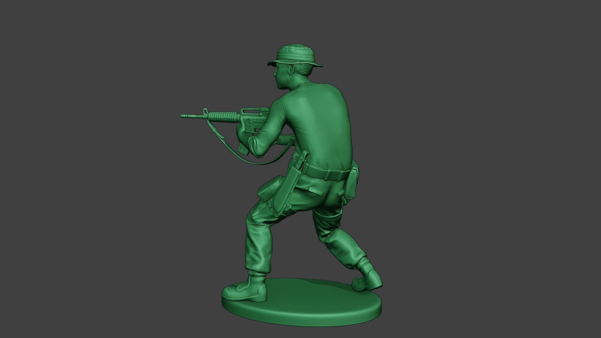 Modern Jungle Soldier Shoot Stand4 MJS1 3D print model_4