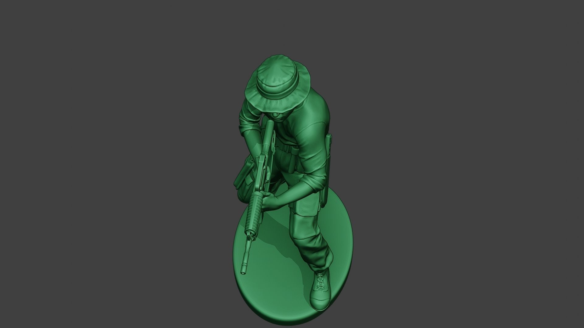 Modern Jungle Soldier Shoot Stand4 MJS1 3D print model_14
