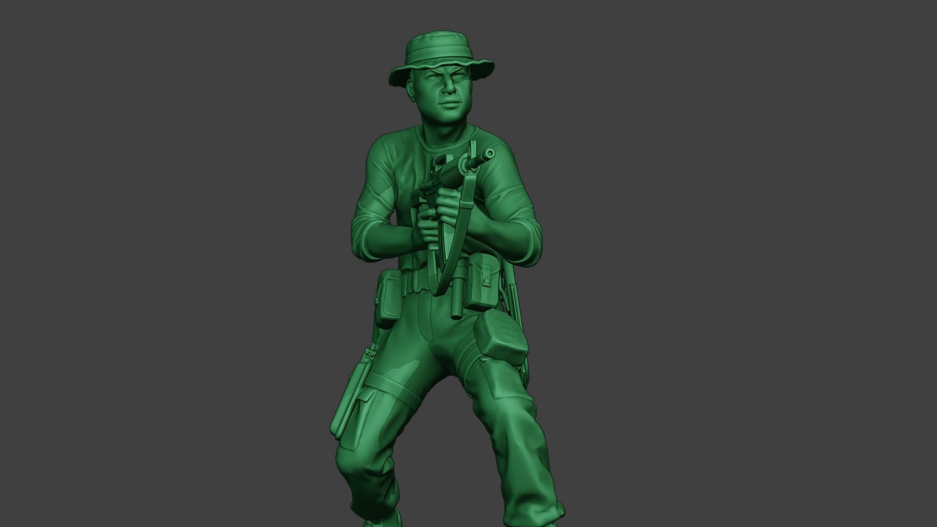Modern Jungle Soldier Shoot Stand4 MJS1 3D print model_28