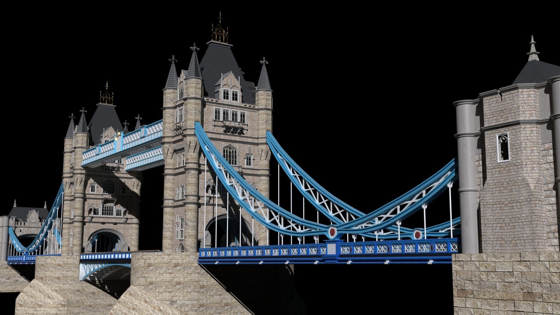 Tower bridge 3d model 3D model_3