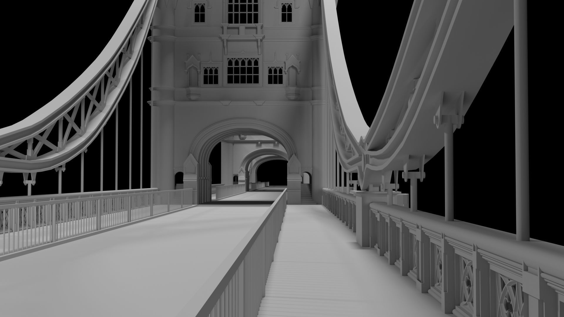 Tower bridge 3d model 3D model_5