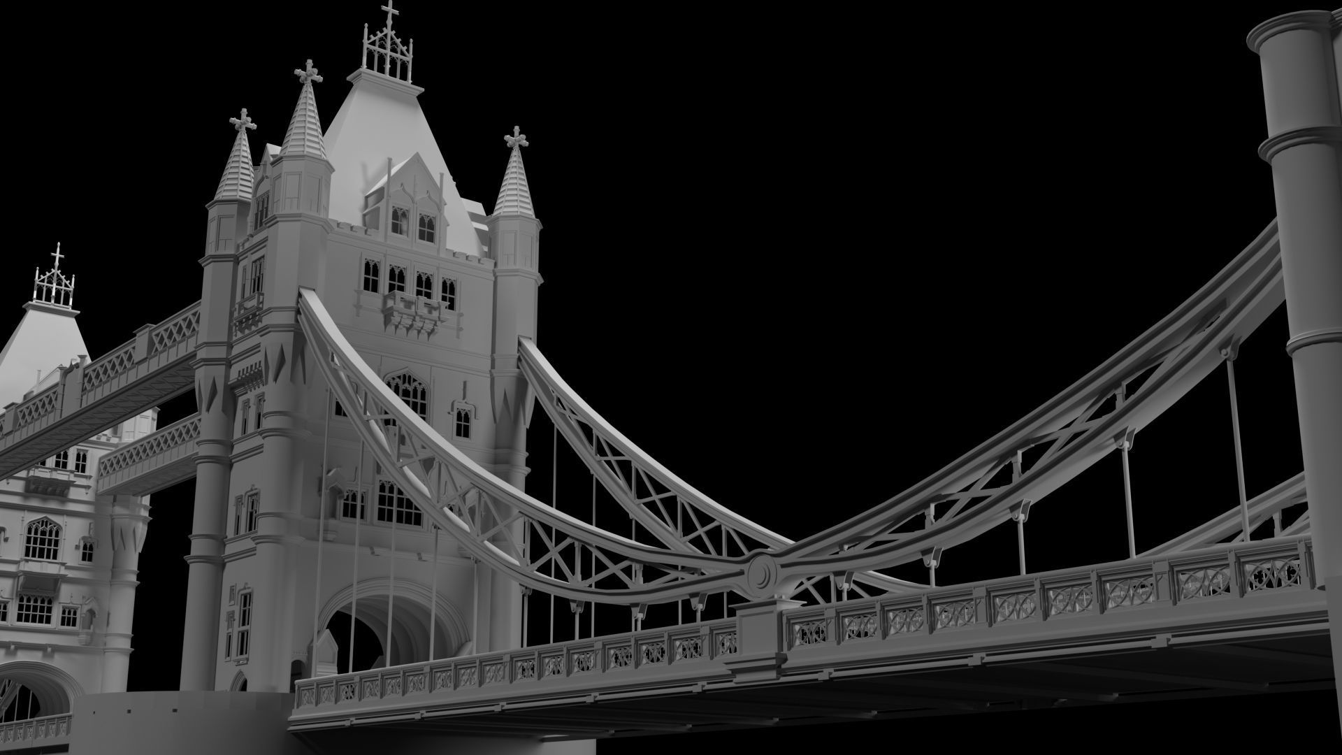 Tower bridge 3d model 3D model_4