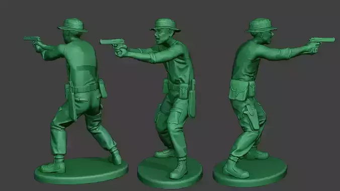 Modern Jungle Soldier Shoot Stand6 MJS1 3D print model
