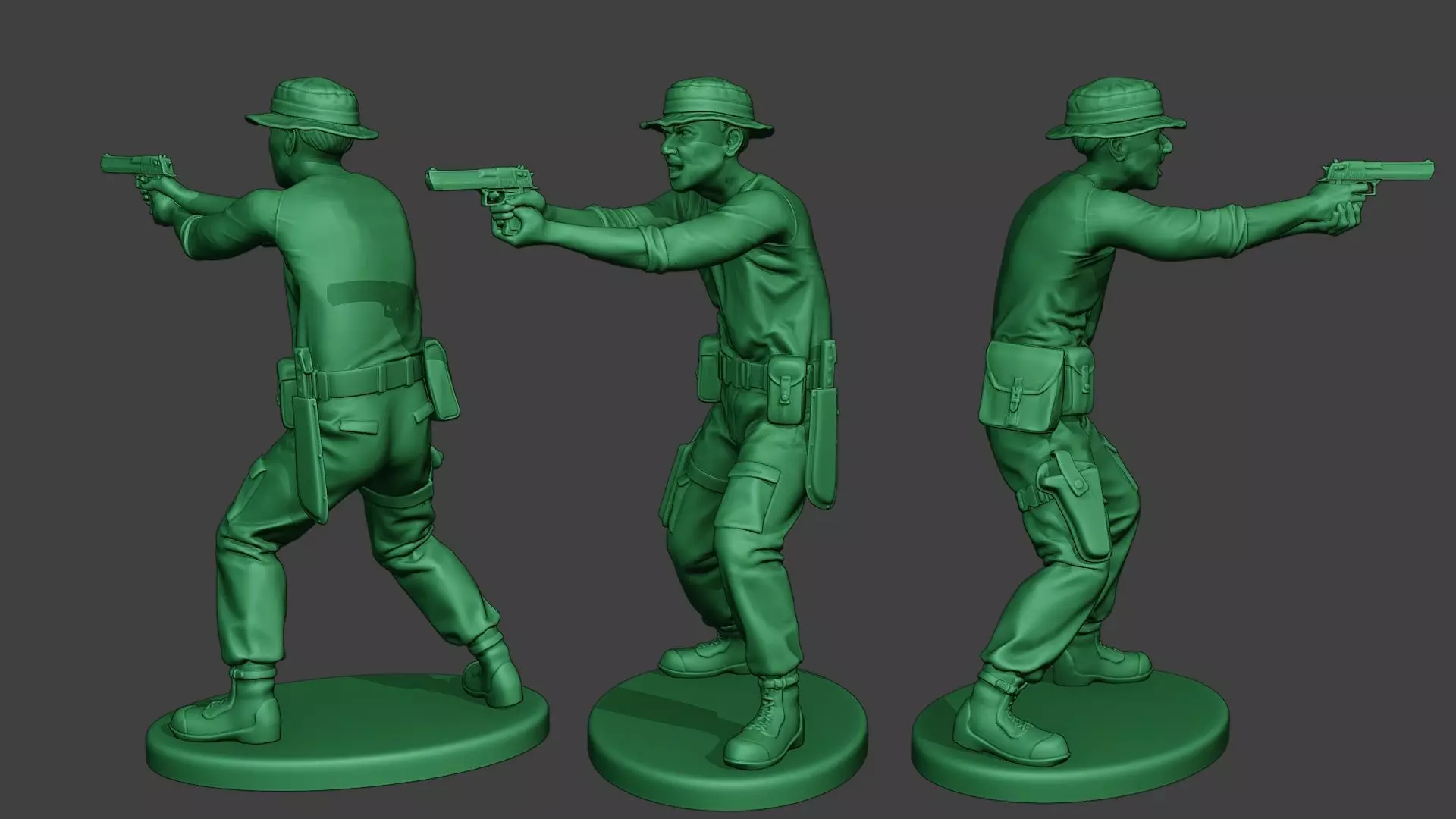 Modern Jungle Soldier Shoot Stand6 MJS1 3D print model