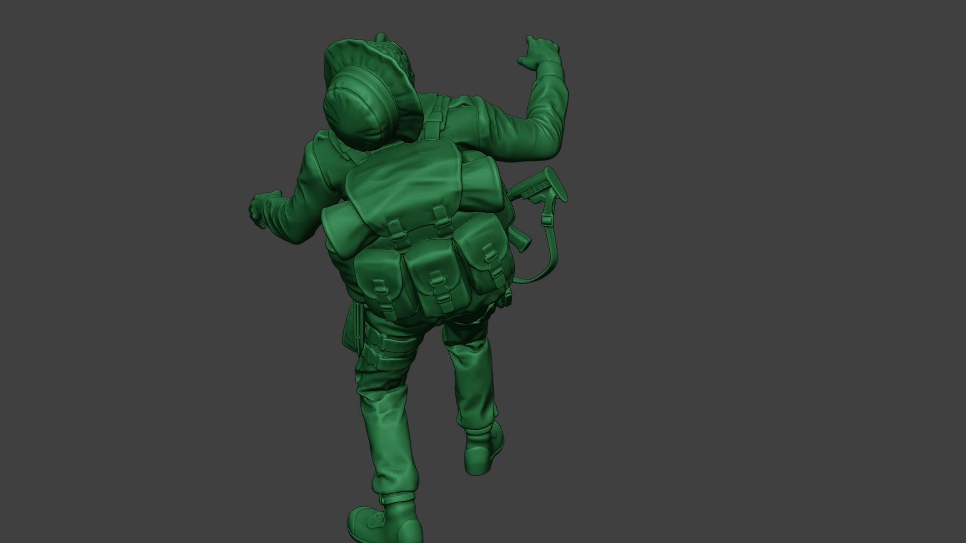 Modern Jungle Soldier Shooted MJS1 3D print model_24
