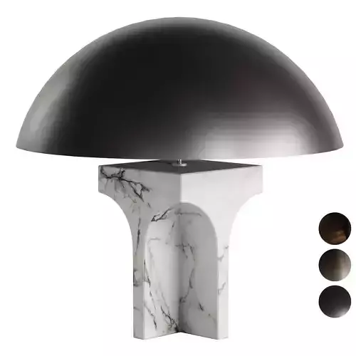 FENDI ROXIE TABLE LAMP CARRARA WHITE MARBLE