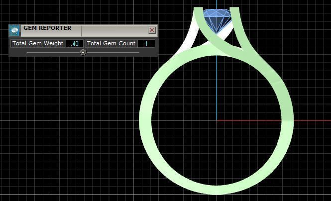 solitaire diamond ring 3D print model_6