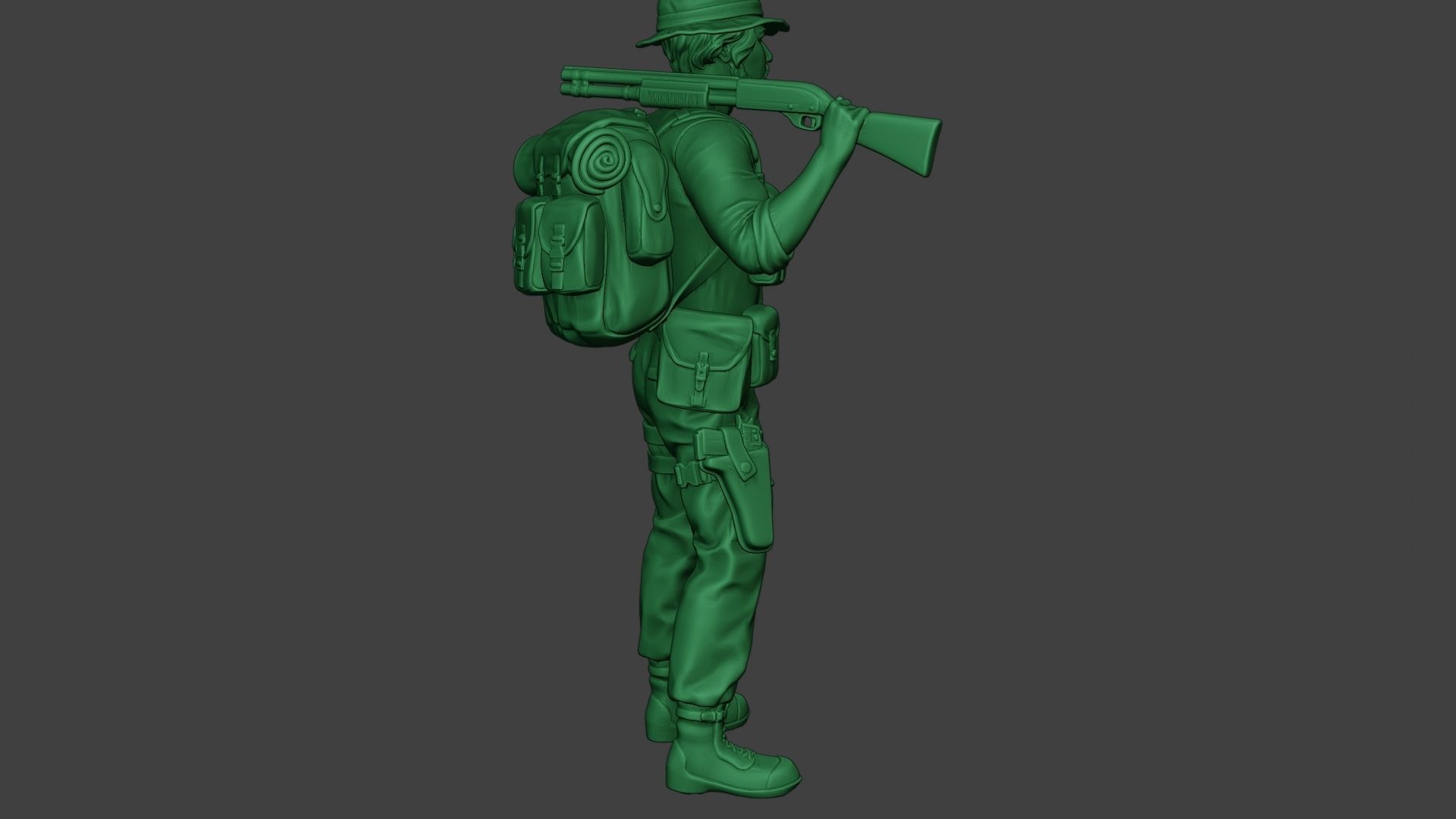 Modern Jungle Soldier Stand2 MJS1 3D print model_31