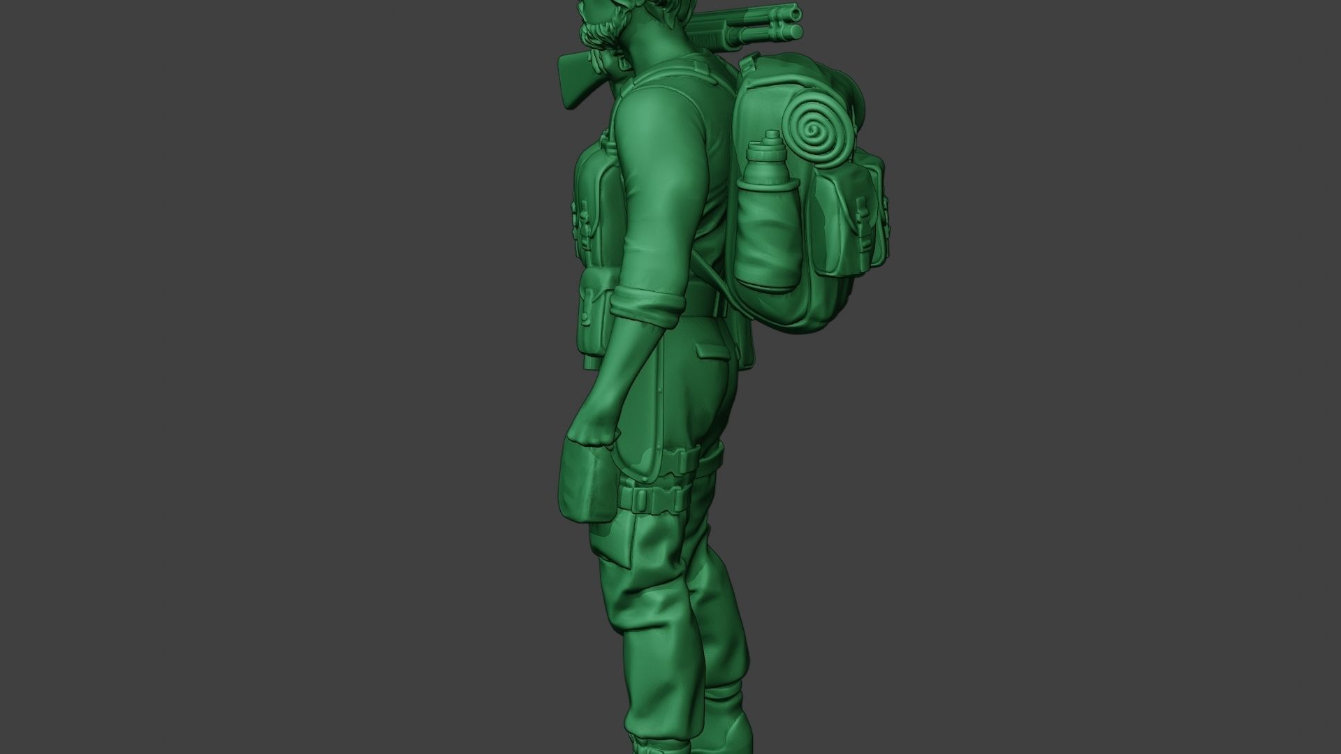 Modern Jungle Soldier Stand2 MJS1 3D print model_26