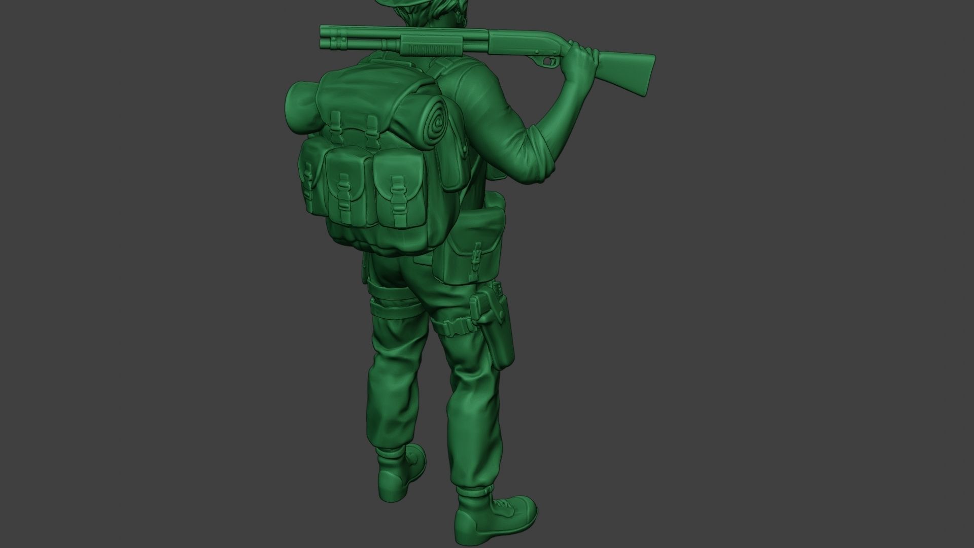 Modern Jungle Soldier Stand2 MJS1 3D print model_24
