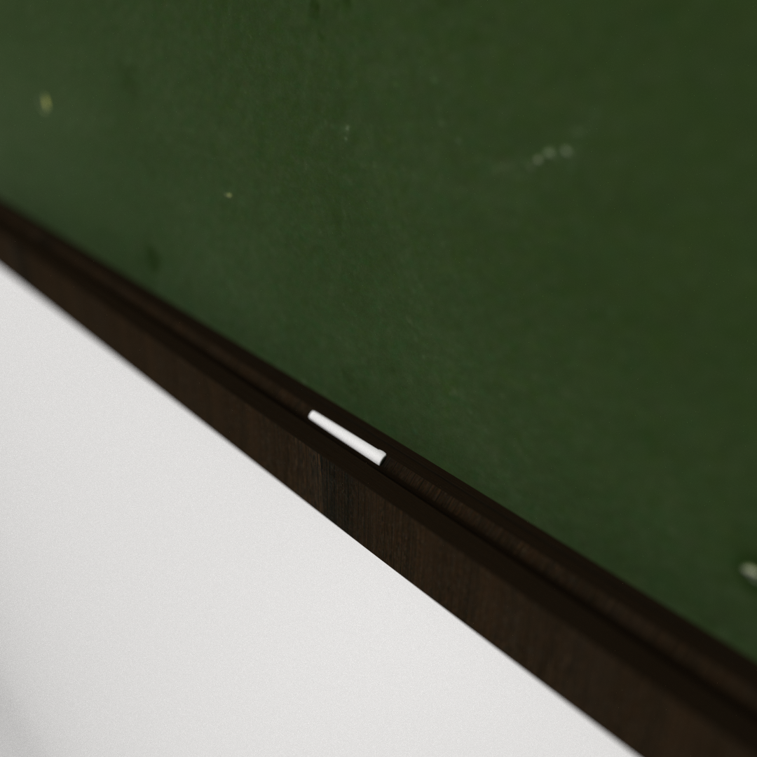 Chalkboard blackboard hanging on wall 3D model_2