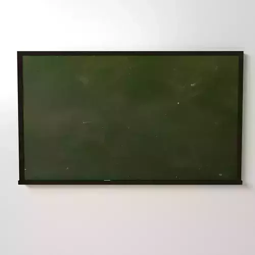 Chalkboard blackboard hanging on wall 3D model