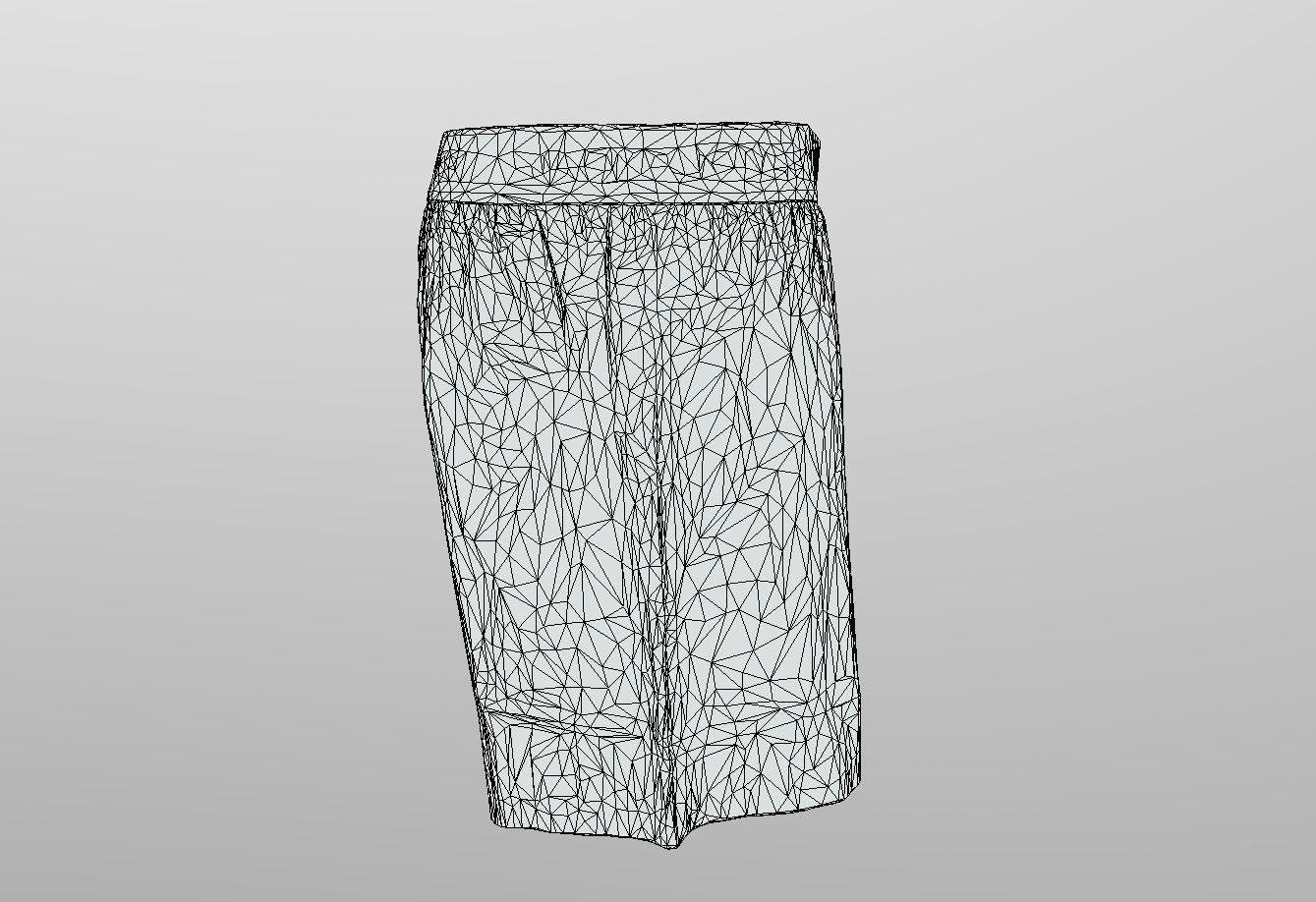 JACMEYER TRUNKS - Boxer Short Grey Low-poly 3D model_12