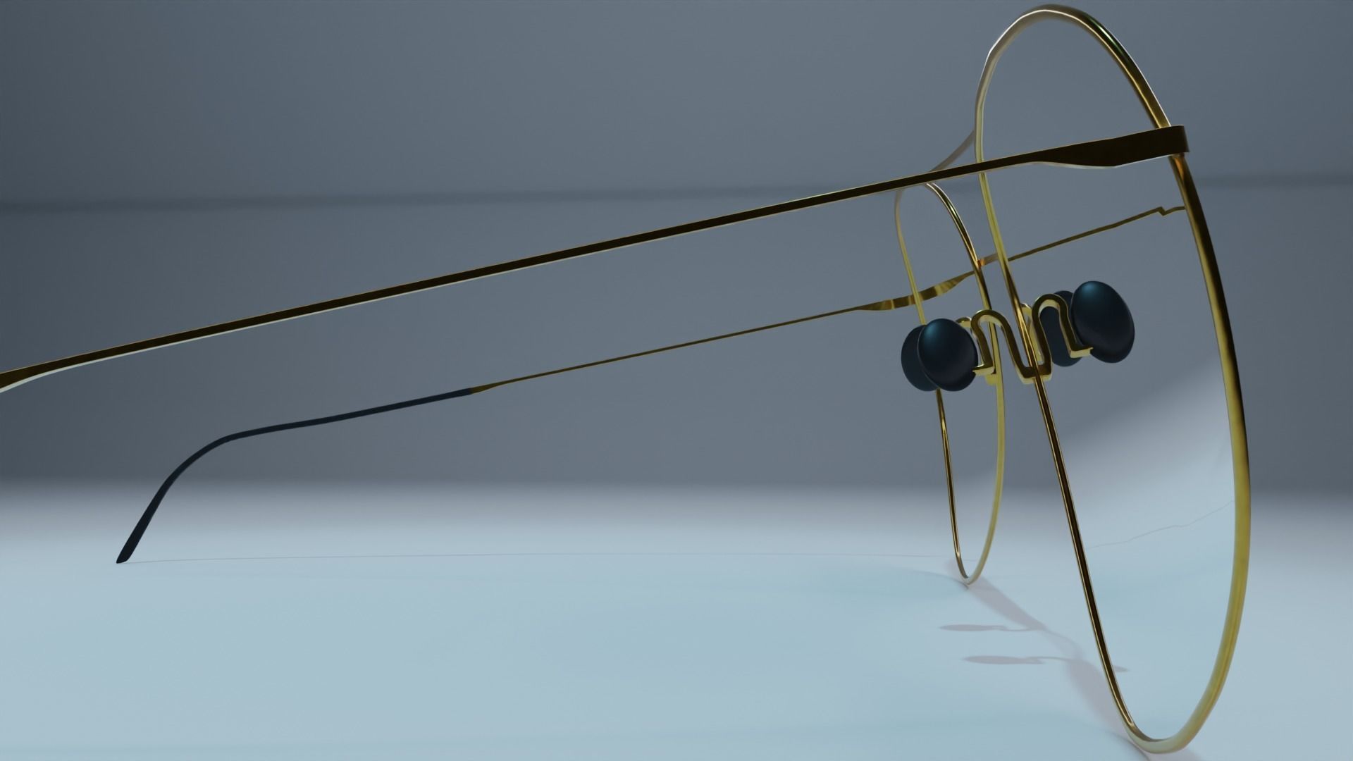 Aviator Glasses 3D model_4