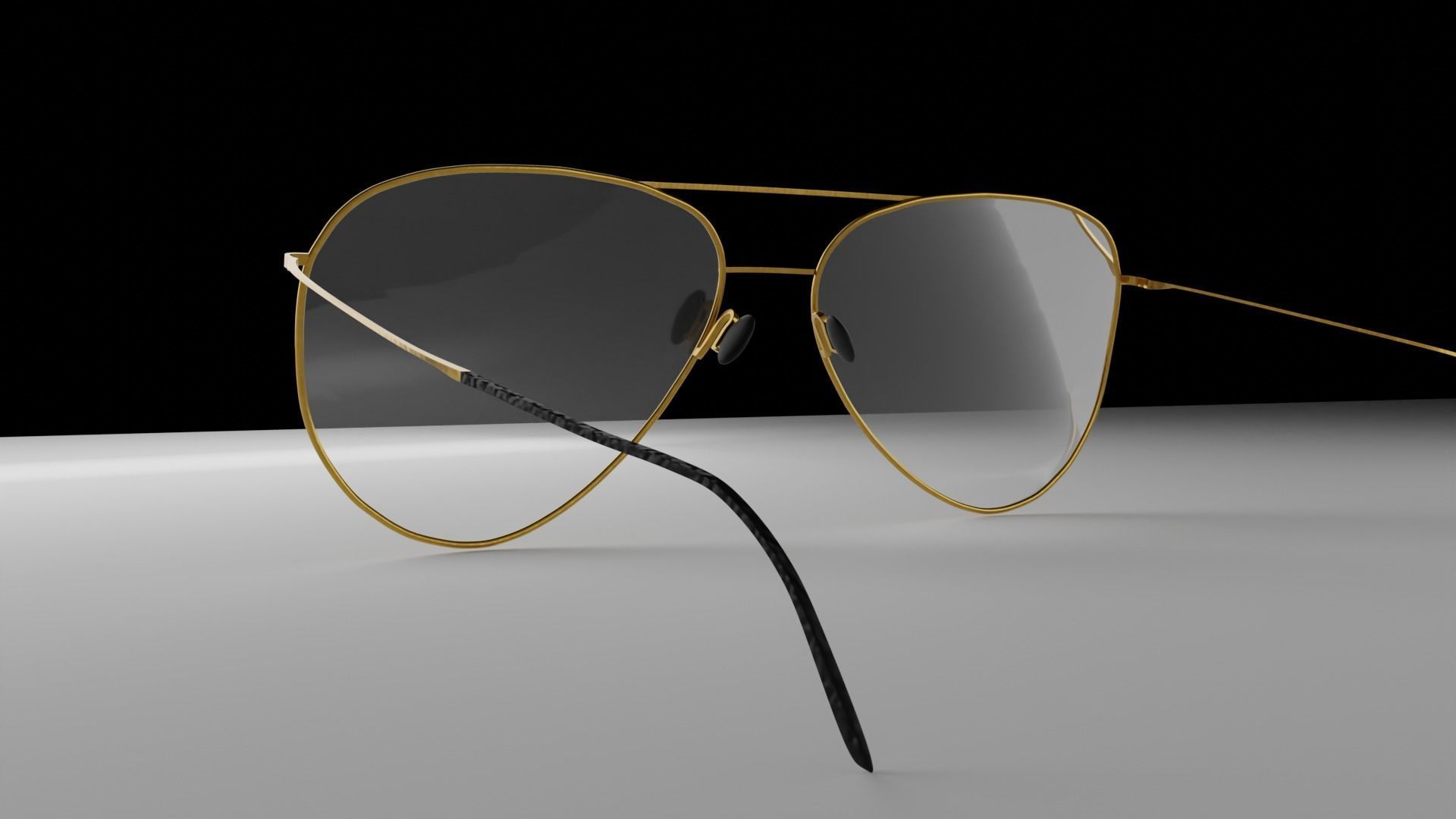 Aviator Glasses 3D model_1
