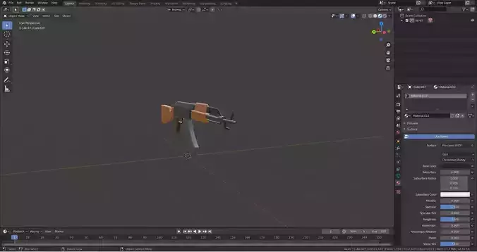 Ak-47 Low poly ak - gun