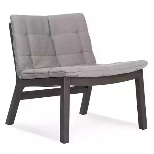 Wicket Smoke Wide Tufted Slipper Chair