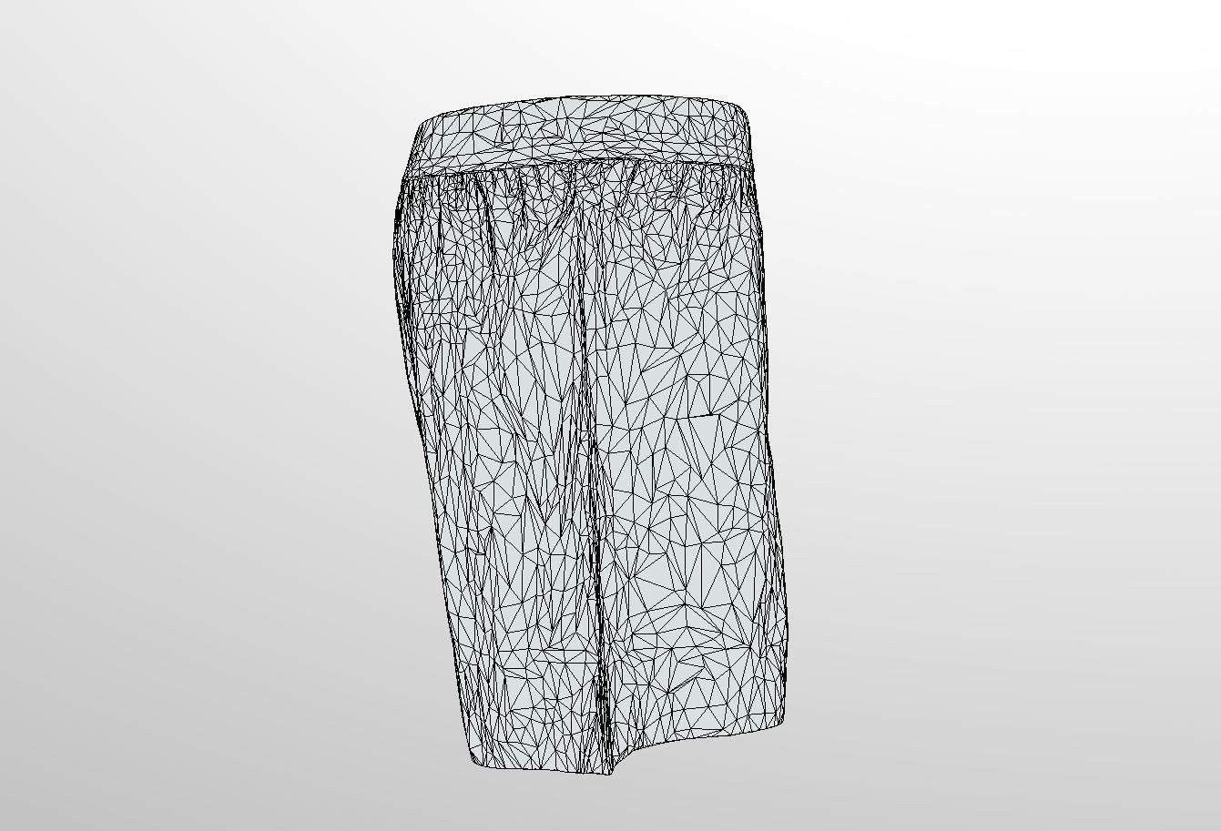 JACMEYER TRUNKS - Boxer Short Grey Plaid Striped Low-poly 3D model_10