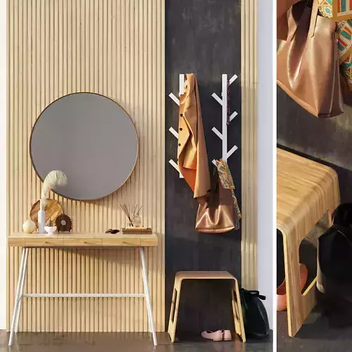 Furniture composition in the hallway IKEA 1 3D model