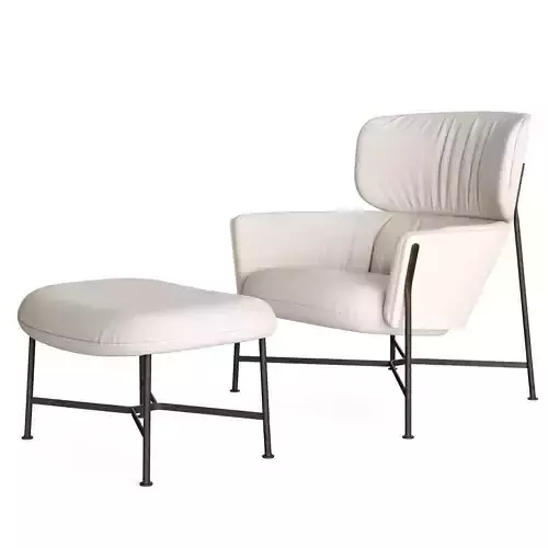 Caristo Armchair Low Back by SP01 Design 3D model