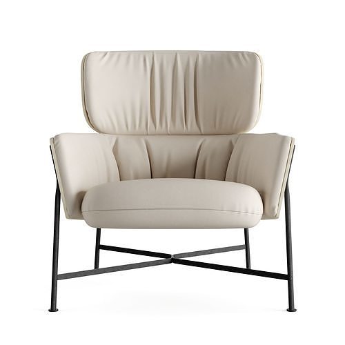 Caristo Armchair Low Back by SP01 Design 3D model 2