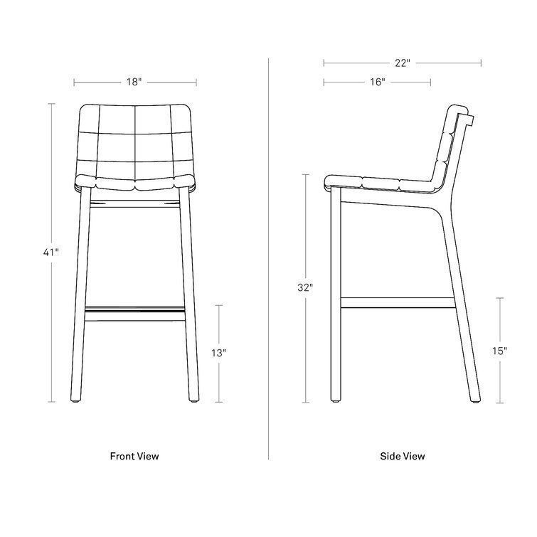Wicket Bar and Counter Stool 3D model_1