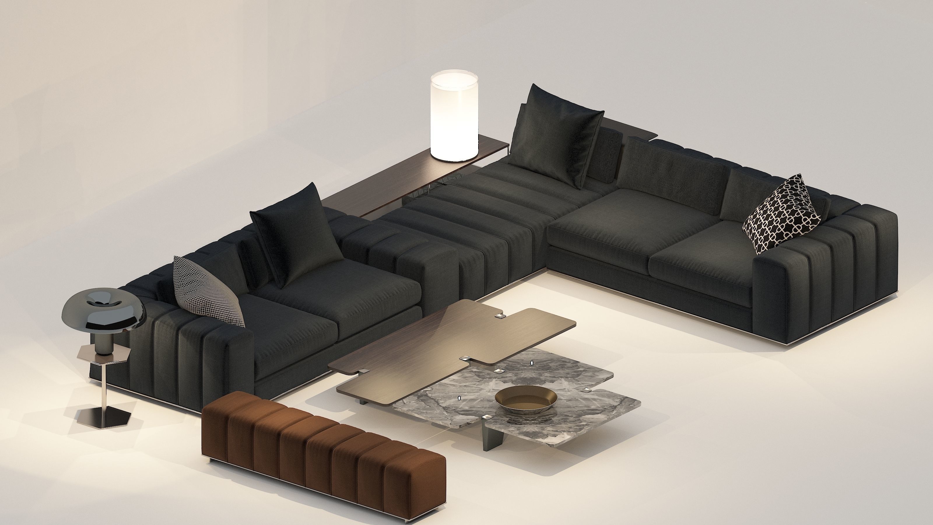 sofa  majlis  3D model_1