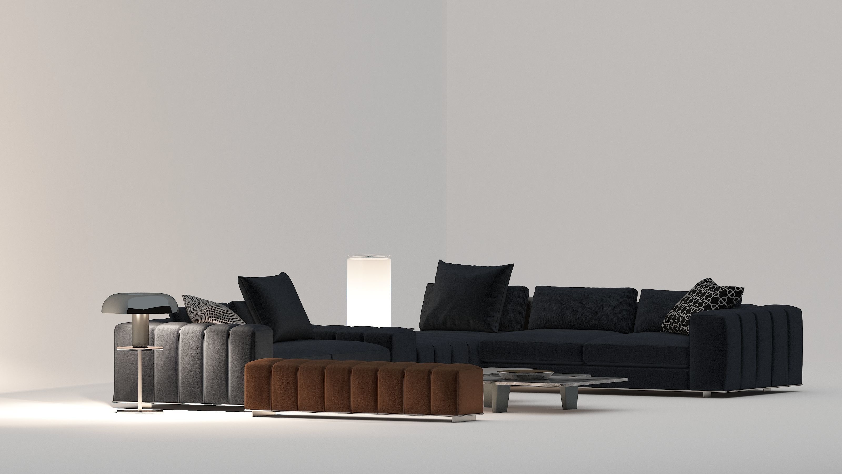 sofa  majlis  3D model_4