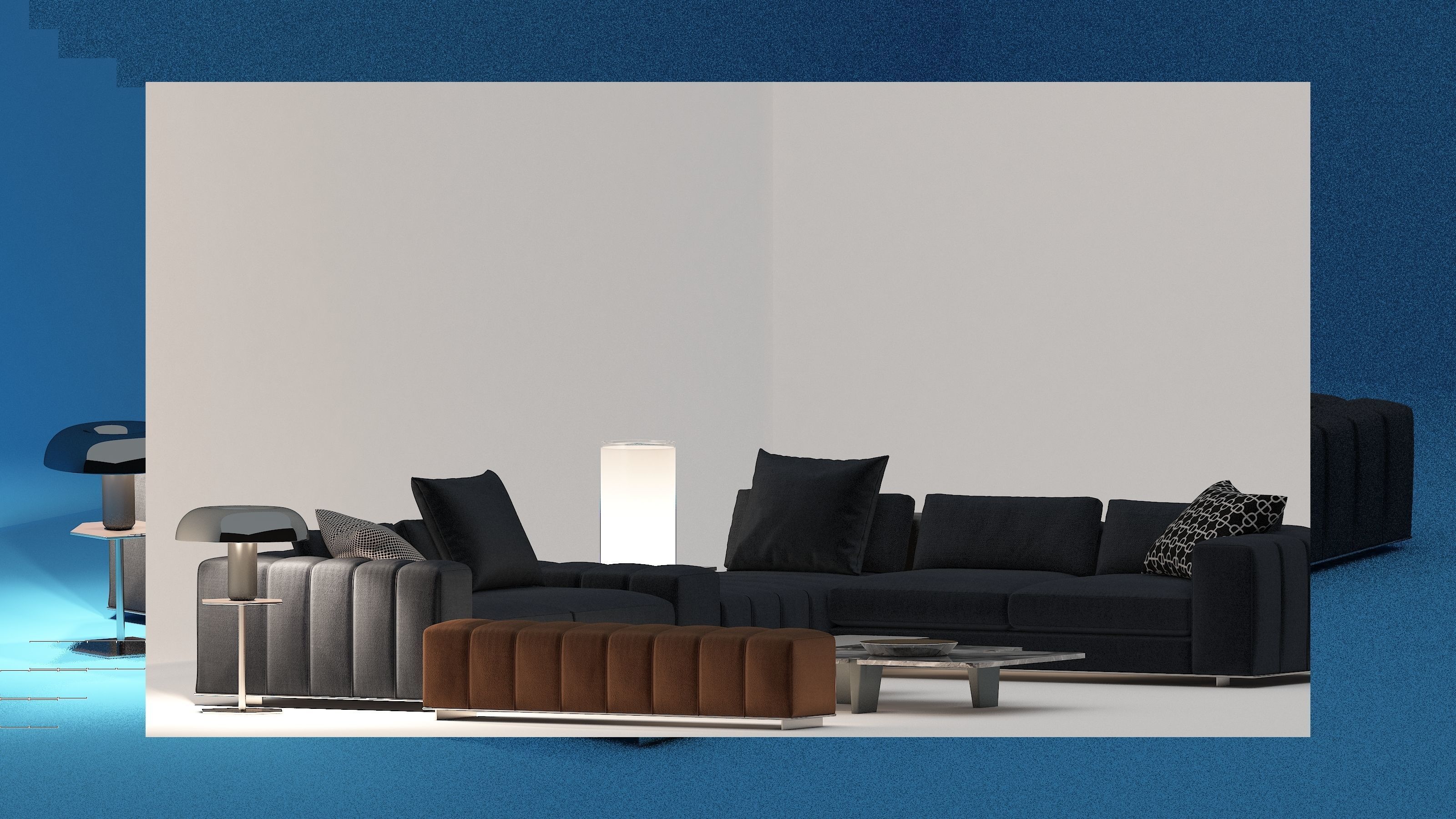 sofa  majlis  3D model_6
