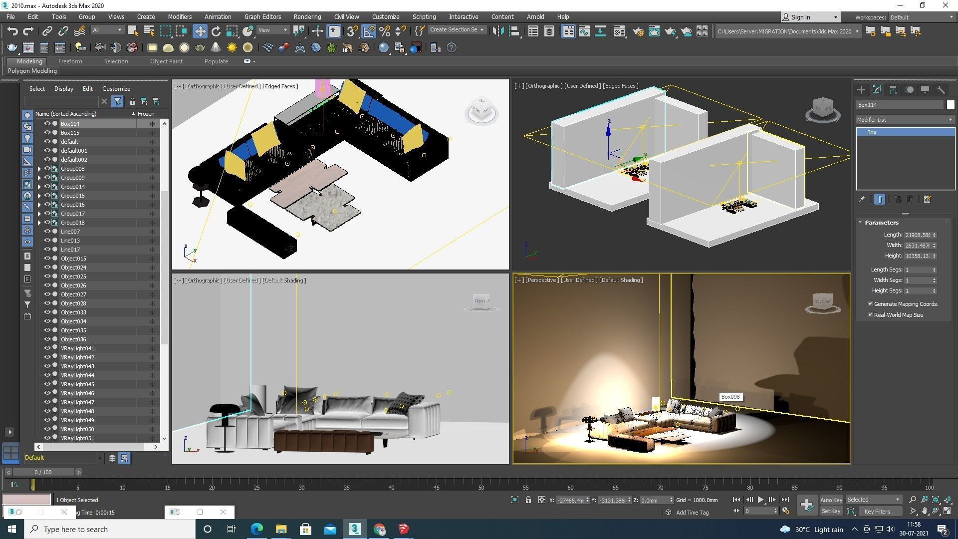 sofa  majlis  3D model_5