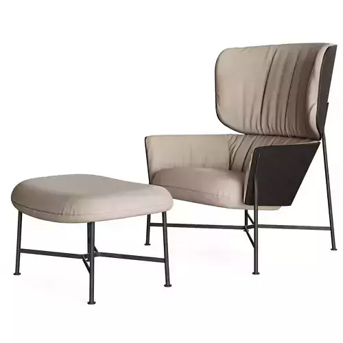 Caristo Armchair High Back by SP01 Design 3D model