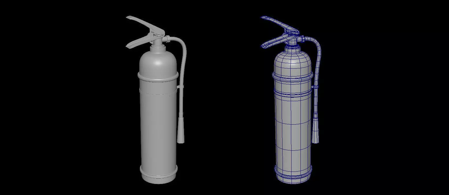Fire Extinguisher for smoothing-subdivision 3D model_0