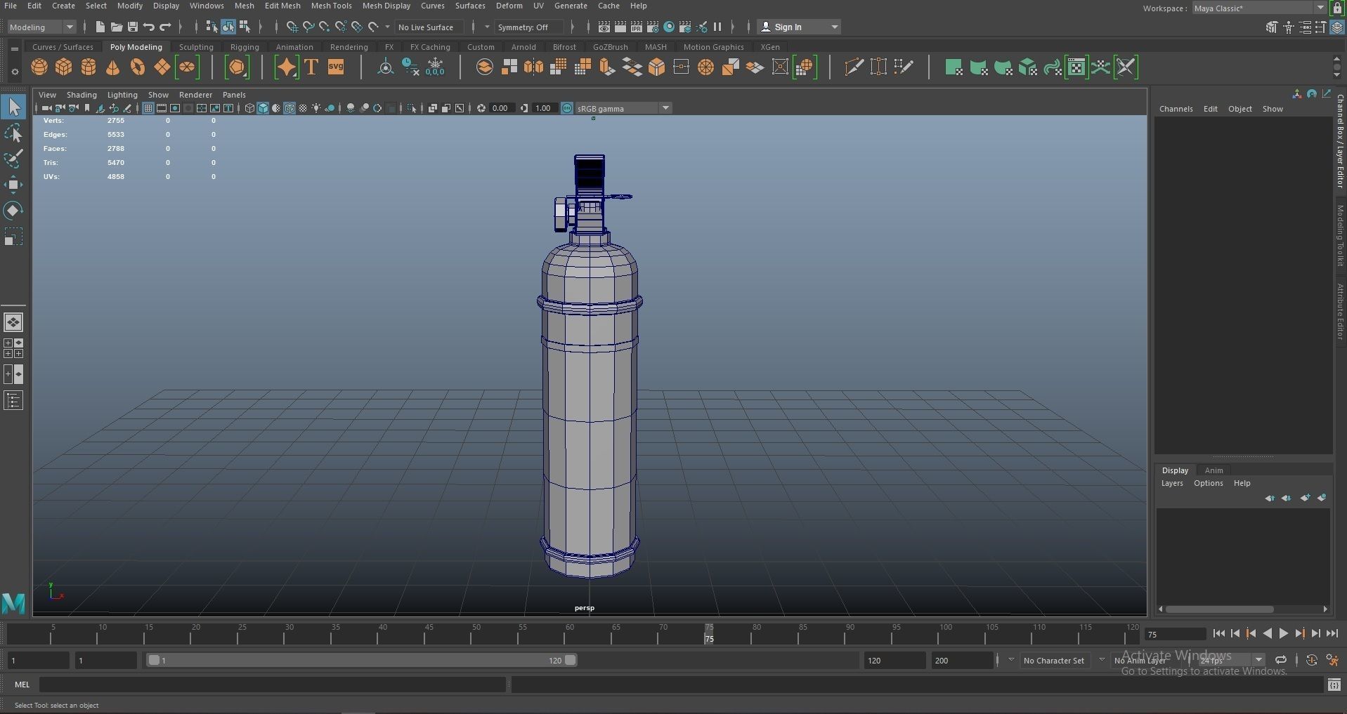 Fire Extinguisher for smoothing-subdivision 3D model_13