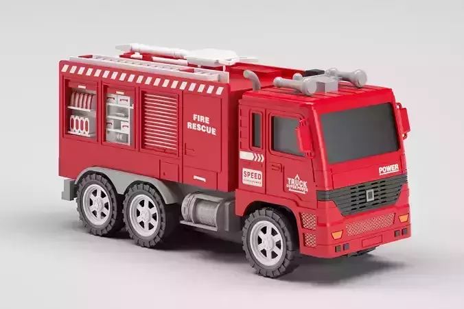 Red toy fire truck