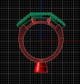 premium diamond ring  3D print model_3