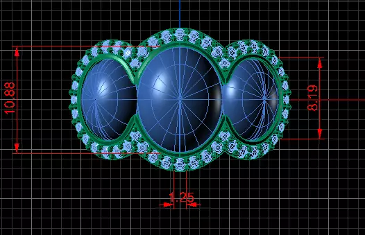 premium diamond ring  3D print model_0