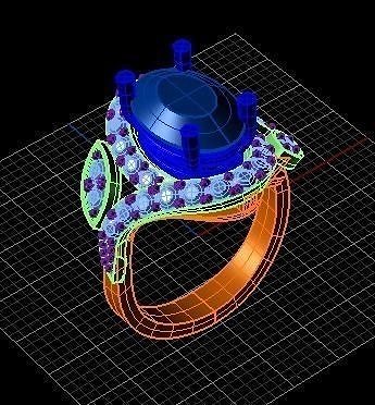 premium diamond ring  3D print model