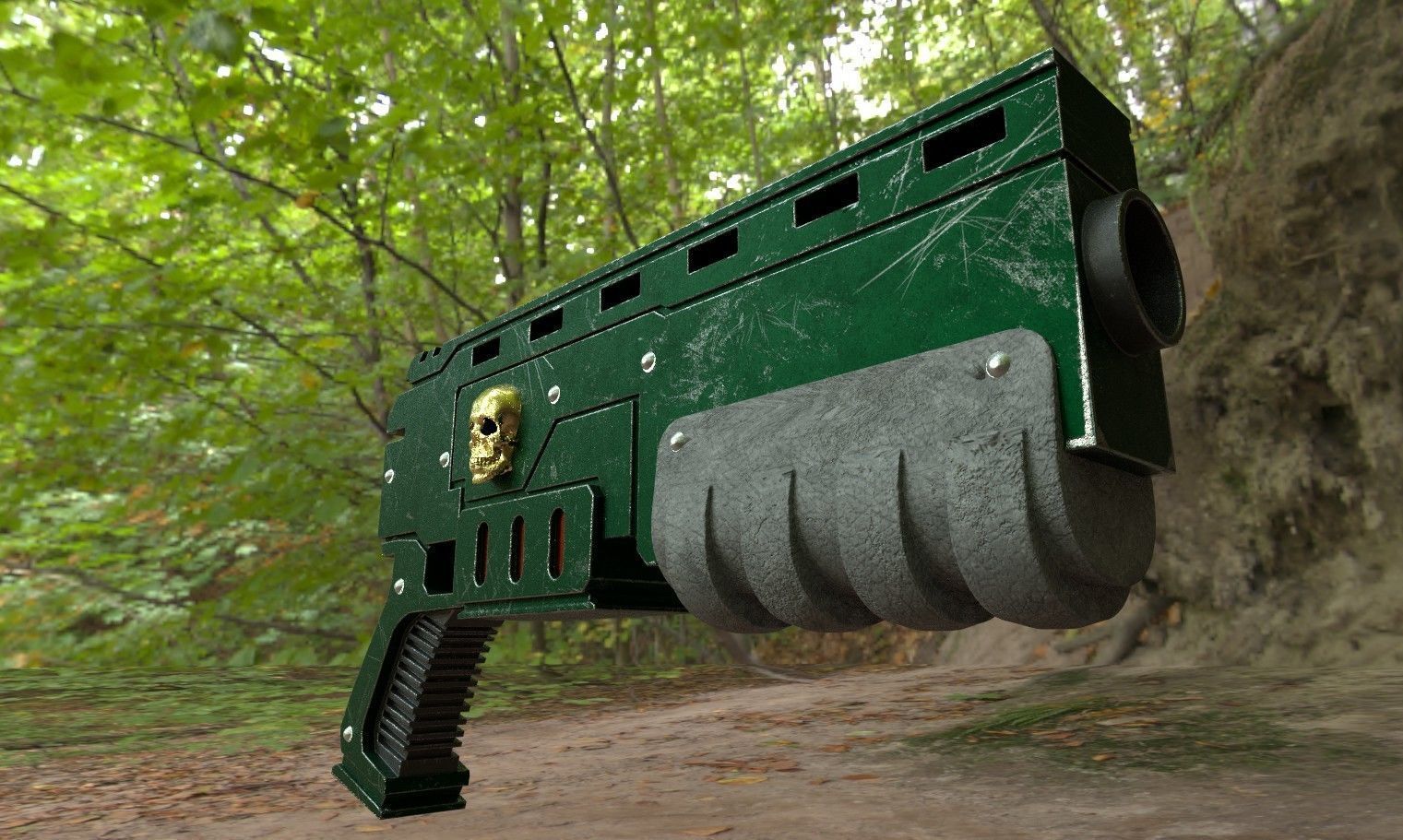 Exitus Pistol 3D model_5