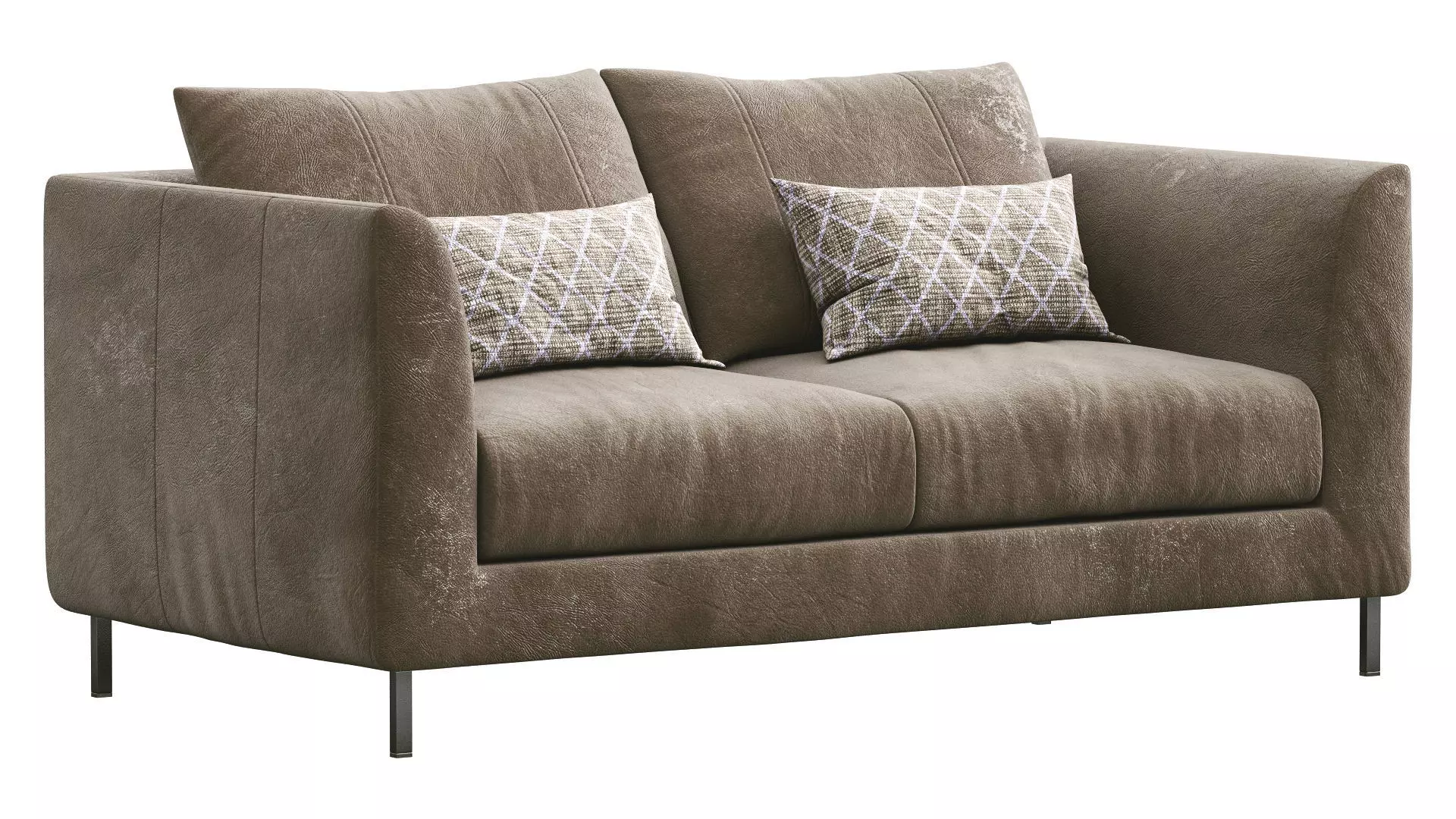loft leather sofa by pohjanmaan 3D model
