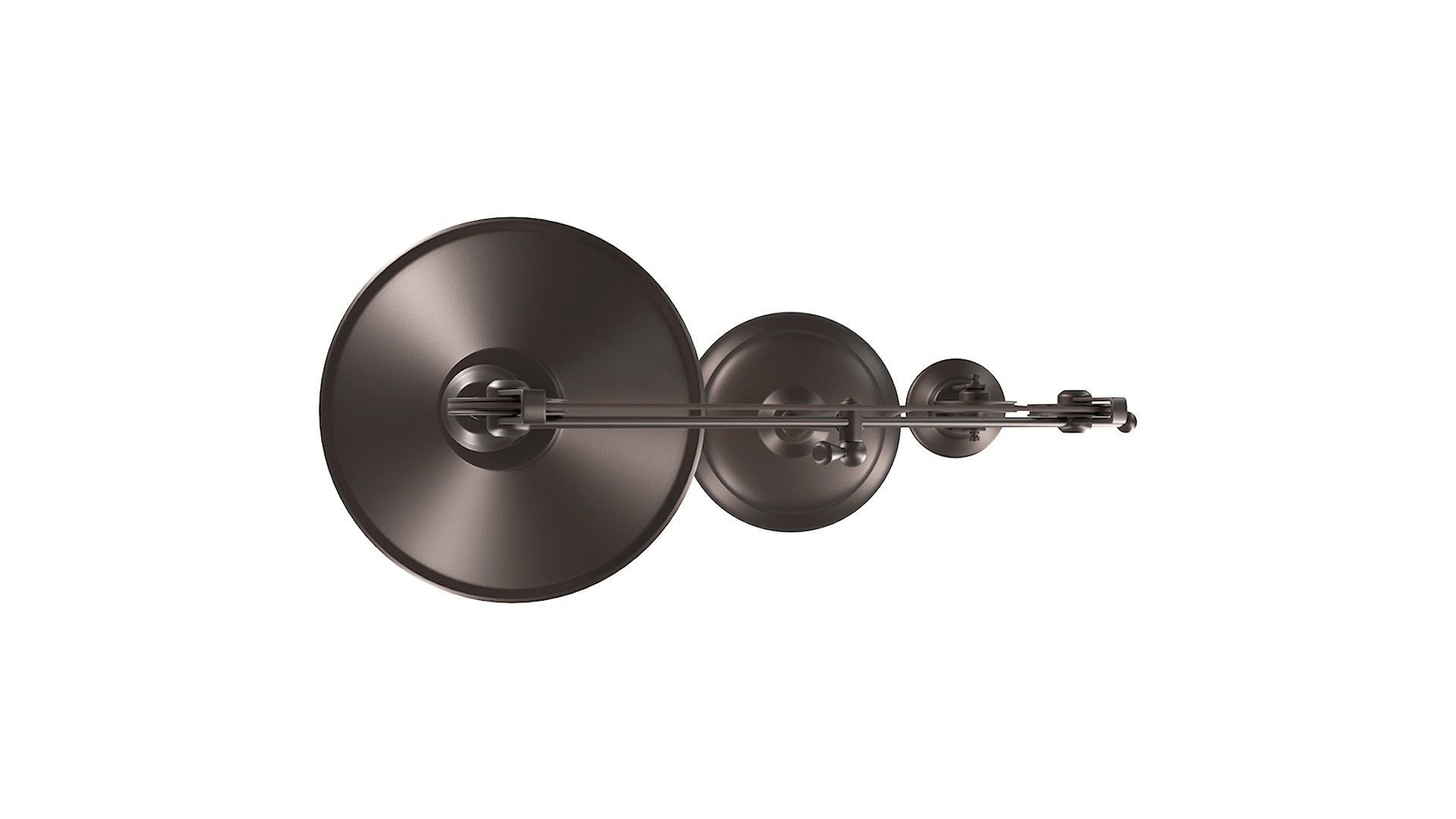 Black Pulley Table Lamp 3D Model 3D model_6
