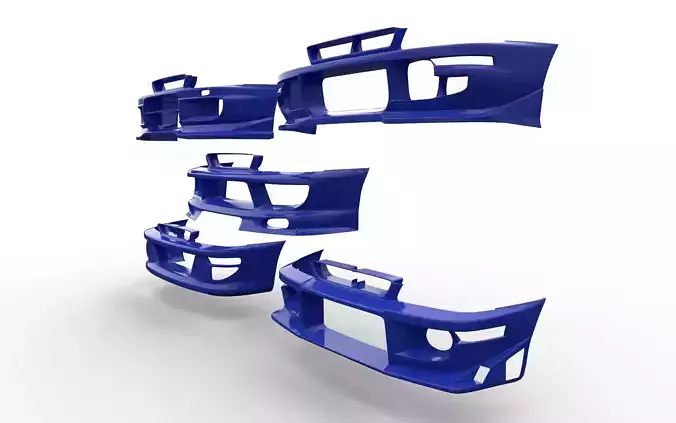 Body kit Subaru Impreza 1992 Bumper 3D model