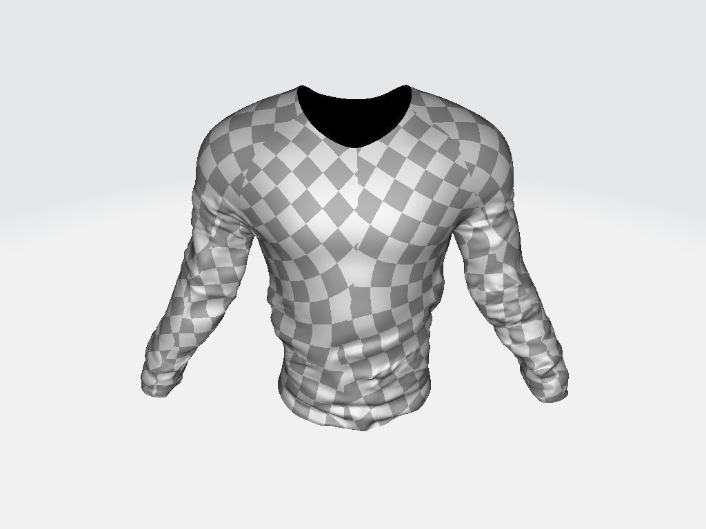 MIlitary Long-Sleeved Shirt Low-poly 3D model_14