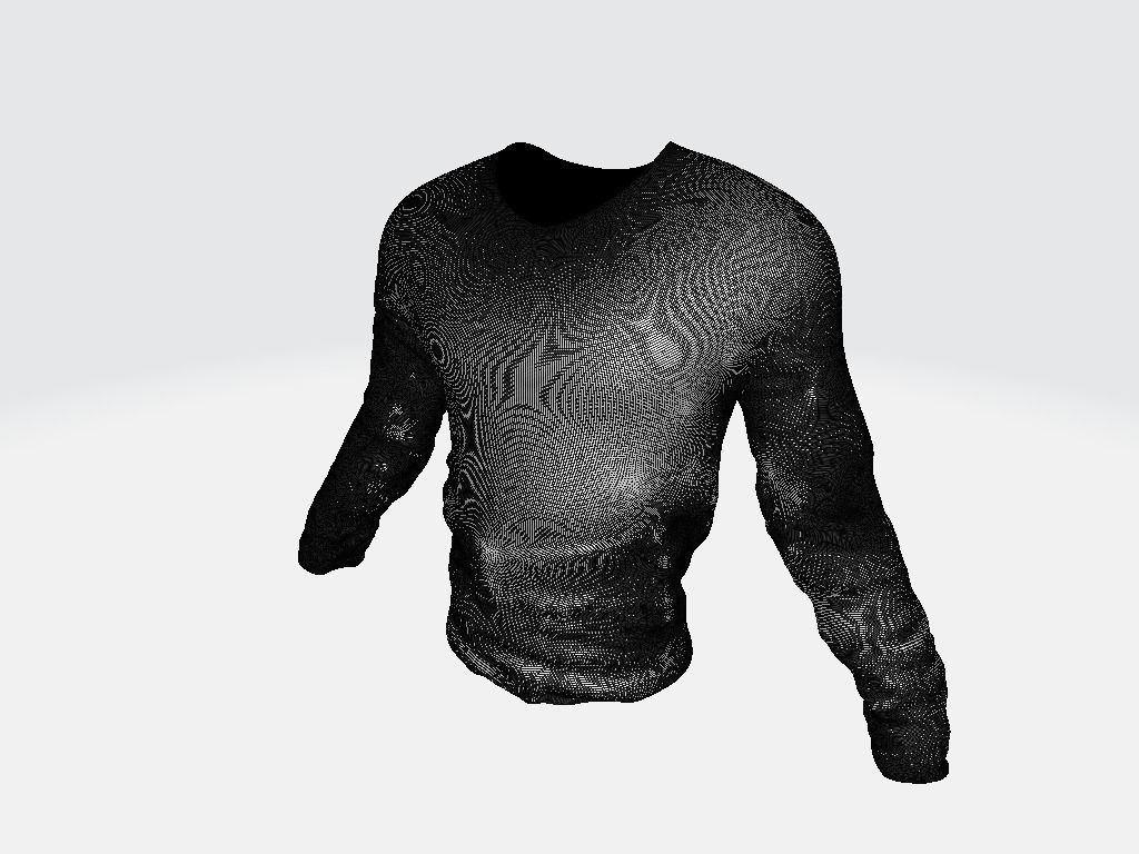 MIlitary Long-Sleeved Shirt Low-poly 3D model_11