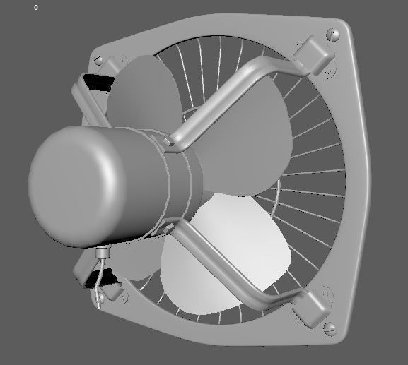 exhaust fan model Free 3D model_1