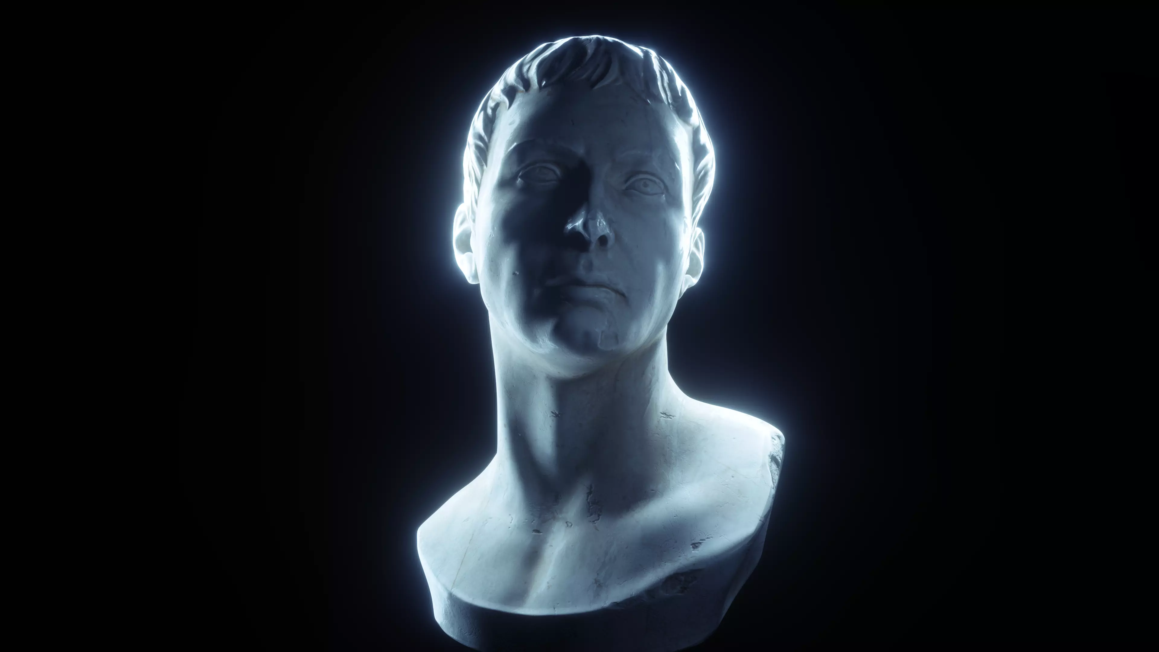 Marble Bust 3D model 3D model_0