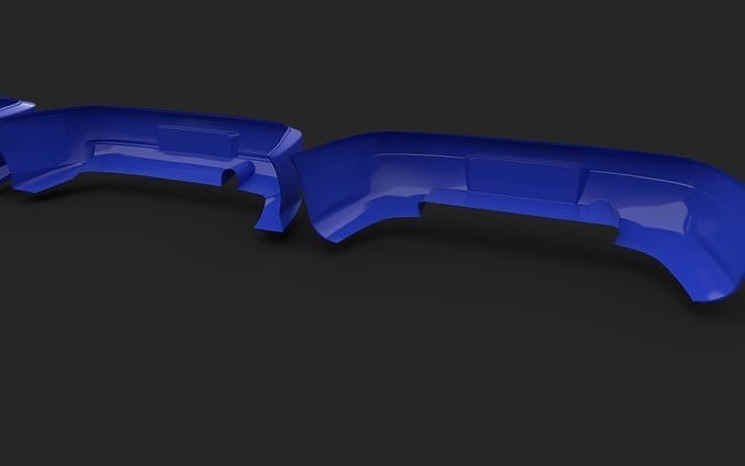 Body kit Subaru Impreza 1992 Bumper rear 3D model 5