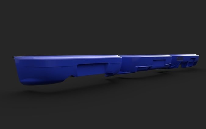 Body kit Subaru Impreza 1992 Bumper rear 3D model 2